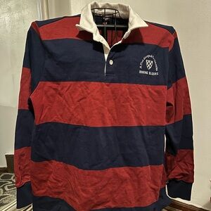 Red and Navy Stripe Shirt